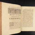 1691 Oliver CROMWELL 1st ed Life of English Civil War COINS Numismatics Raguenet