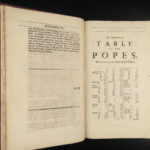 1685 ENGLISH Lives of Popes 1ed Platina Catholic Church Sixtus IV Sacchi Rycaut