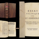 1736 ECONOMICS Political Essay on Commerce Melon Luxury Montesquieu WAR Slavery