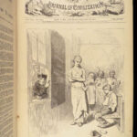 1875 Harpers Weekly 1ed PT Barnum Indians White SLAVES Gen Sheridan Illustrated