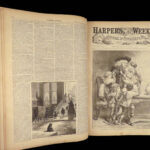 1875 Harpers Weekly 1ed PT Barnum Indians White SLAVES Gen Sheridan Illustrated