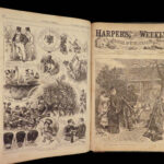 1875 Harpers Weekly 1ed PT Barnum Indians White SLAVES Gen Sheridan Illustrated