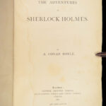 1892 SHERLOCK HOLMES 1st/1st Adventures Arthur Conan Doyle Illustrated Mystery