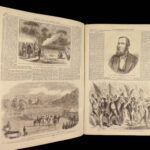 1860 Abe Lincoln No Beard! WARS Naples Revolution Illustrated London News RARE