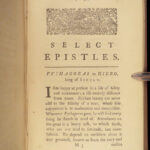 1749 Epistles of Phalaris 1ed GREEK Letters Demosthenes Pythagoras Hippocrates