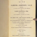 1844 Life of Samuel Johnson by James Boswell English Biography Croker 10v Set