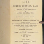 1844 Life of Samuel Johnson by James Boswell English Biography Croker 10v Set