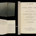 1853 KEY to Uncle Tom’s Cabin 1st ed Harriet Beecher Stowe Slavery Abolition