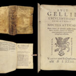 1573 Greek Attic Nights Noctes Atticae ROME Philosophy Aulus Gellius GREECE