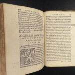 1573 Greek Attic Nights Noctes Atticae ROME Philosophy Aulus Gellius GREECE