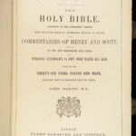 1867 HUGE FOLIO Family BIBLE Decorative KJV Illustrated FAMED John Martin ART