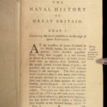 1758 Naval History Britain Barrow Voyages MAPS Walter Raleigh Francis Drake 4v