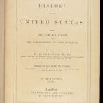 1858 History of United States 1st ed Spencer Americana 3v Alonzo Chappell ART