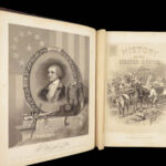 1858 History of United States 1st ed Spencer Americana 3v Alonzo Chappell ART