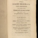 1667 EXORCISMS Demons Synod of Cologne Decrees & Statutes Catholic Church FOLIO