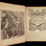 1896 HUGE Harper’s CIVIL WAR Pictorial History Illustrated MAPS Battle Scenes