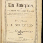 1874 RARE Charles Spurgeon 1ed The Interpreter Bible Commentary HUGE Devotional