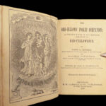 1868 Masonic Guide Odd Fellows Pocket Companion Rites Freemason Skull Crossbones