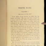 1906 White Fang by Jack London 1st ed Adventure Novel Illustrated Wolves Indians