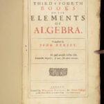 1674 ALGEBRA 1ed John Kersey Elements Mathematics Diophantus Cocker Arithmetic