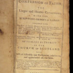 1793 SCOTLAND Westminster Confession Faith Scottish Church Catechism Edinburgh