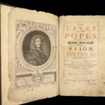 1685 ENGLISH Lives of Popes 1ed Platina Catholic Church Sixtus IV Sacchi Rycaut