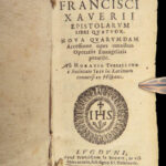 1650 Saint Francis Xavier Life & Letters by Torsellino Jesuit Asia Latin RARE