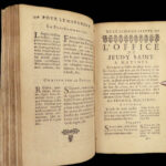 1733 BEAUTIFUL Royal Arms ROYALTY Provenance Breviary Mass Catholic Missal RARE