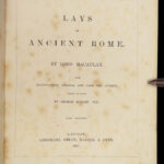 1867 EXQUISITE Macaulay Lays Ancient Rome Poetry Horatius Punic Wars Huguenots