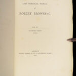 1888 EXQUISITE Poems of Robert Browning Poetry Sordello Ring and Book 16v Set