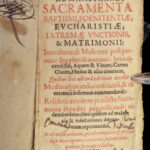 1682 Demon EXORCISM Catholic Sacraments Baptism Penance Eucharist Marriage RARE