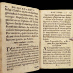 1682 Demon EXORCISM Catholic Sacraments Baptism Penance Eucharist Marriage RARE