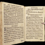 1682 Demon EXORCISM Catholic Sacraments Baptism Penance Eucharist Marriage RARE