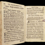 1682 Demon EXORCISM Catholic Sacraments Baptism Penance Eucharist Marriage RARE