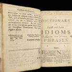 1673 IDIOMS Famed Phrases Cicero Erasmus Beza Ovid BIBLE House Stuart Provenance