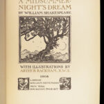 1908 Shakespeare 1ed A Midsummer Night’s Dream Theatre Rackham ART Illustrated