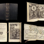 1659 Lucan PHARSALIA Julius Caesar Civil War Pompey Rome French Illustrated MAP