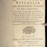 1788 REPTILES 1ed Snakes Lacepede Lizards Crocodiles Turtles Herpetology 4v Set