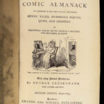 1835 Cruikshank ART 1ed Comic Almanack Caricature Illustrated Etchings Humor