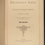 1878 VIKINGS Frithjof’s Saga Norse Mythology Epic Swedish Poetry Iceland English