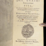 1642 Erasmus of Rotterdam 1ed Letters Beatus Rhenanus & Bilibaldo Dutch Humanism