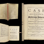 1691 William & Mary 1ed William Sherlock on Catholic & Puritan Case of Allegiance