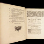 1737 Thomas Aquinas 1st ed Dominican Friar Touron Philosophy Summa Theologica