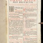 1743 Requiem Mass RARE FOLIO Missa Defunctorum Catholic Church Music Chant Hymns