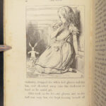 1893 Alice in Wonderland Lewis Carroll Tenniel Illustrated + Looking Glass 2v