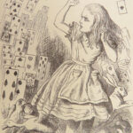 1893 Alice in Wonderland Lewis Carroll Tenniel Illustrated + Looking Glass 2v