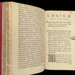 1658 LOGIC Cartesian Philosophy Truth Clauberg Elzevier Amsterdam Descartes