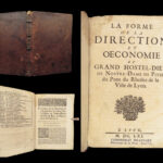 1661 Medicine Hotel-Dieu de Lyon Hospital France WINE Economics Sommelier RARE