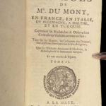 1699 Jean Dumont VOYAGES in France Italy Germany ROME Malta Turkey Ottoman 3v