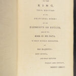 1799 Elements EUCLID Greek Mathematics Logic Geometry Math Edinburgh Scotland